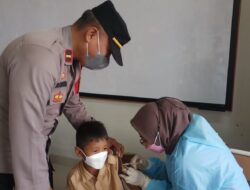 Pengamanan Vaksinasi Anak di Kramatjati Libatkan Sejumlah Perosnel Polisi