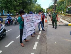 Polsek Matraman Lakukan Pengaman Aksi Unras di Gesung BNPB