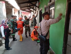 Anggota Binmas Polsek Kramatjati Ikuti Kegiatan Karya Bakti TNI Pusbekangad