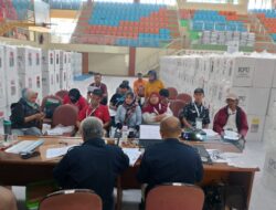 Polsek Ciracas Lakukan Monitoring Penghitungan Surat Suara Pemilu di GOR PKP